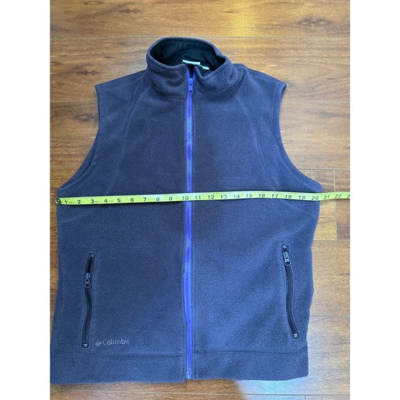 Columbia Purple Women's Outdoor Full Zip Fleece Vest Size L Pockets - Picture 9 of 11